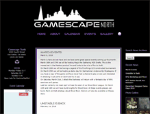Tablet Screenshot of gamescape-north.com